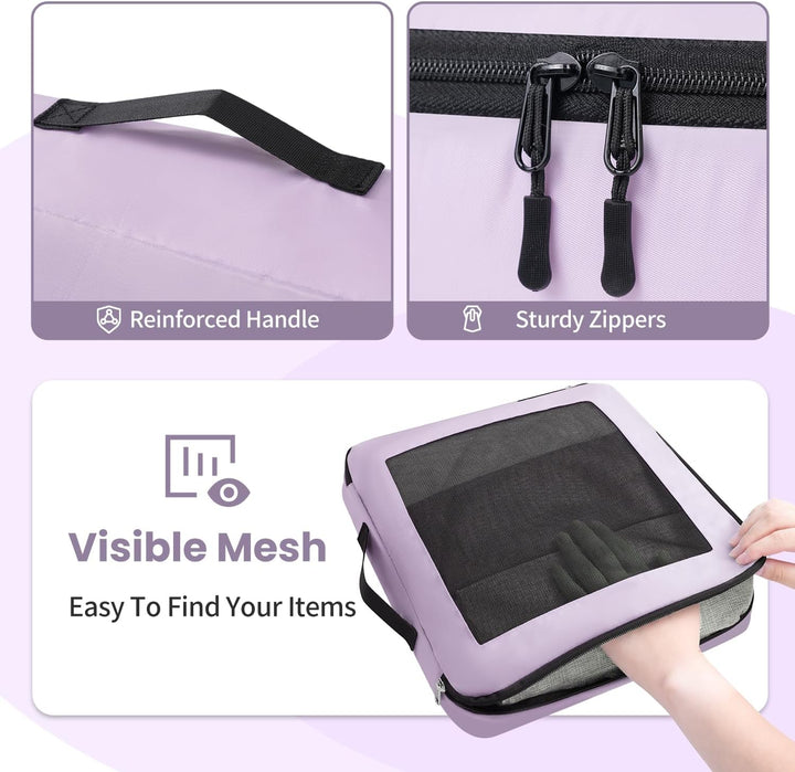 Packing Cubes for Suitcase 10 Set, Leichtgewichtige Gepäck Packing Organizer Packing Cubes für Reise