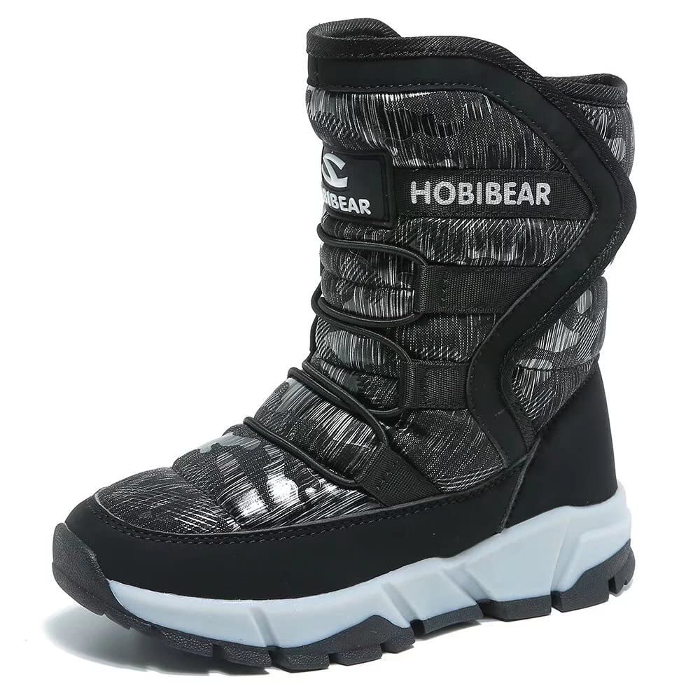 GUBARUN Schneestiefel Jungen Mädchen Winterstiefel Kinder Winter Outdoor Wasserdicht Warme Stiefel 2