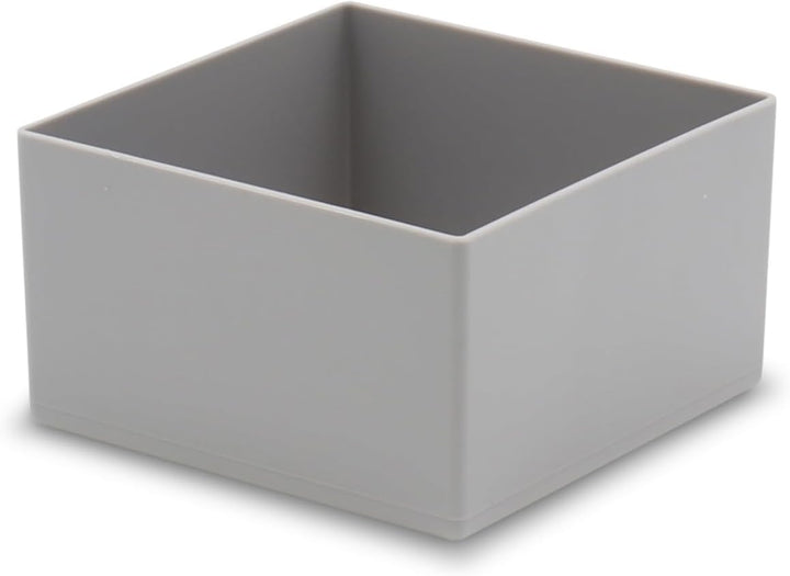 1a-TopStore 25 Stück Einsatzkasten E 63/3, grau, 63/3 108x108x63 mm, aus Polystyrol, Industrienorm,