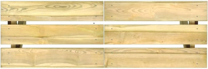 Bussandri Exclusive - Gartenbank 110 cm Kiefernholz Imprägniert