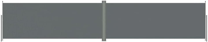 vidaXL Seitenmarkise Ausziehbar Anthrazit 200x1000 cm