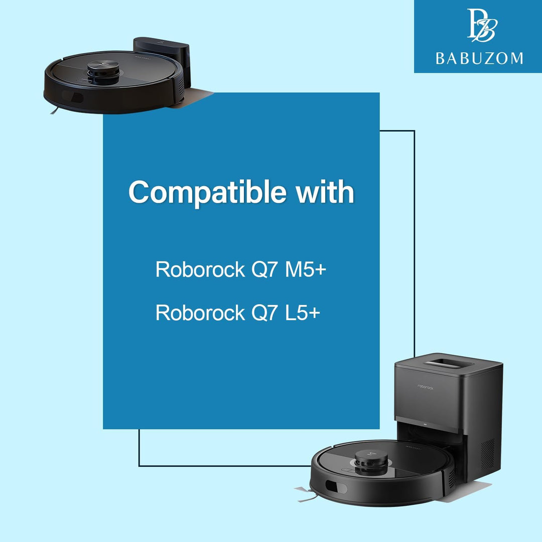 Zubehör für Roborock Q7 M5+ / Q7 L5+ Staubsauger, 1 Hauptbürste, 4 Hepa-Filter, 4 Wischtücher, 6 Sta