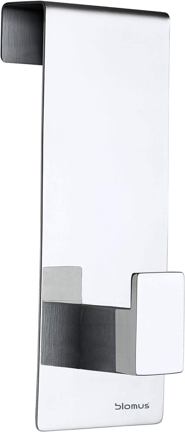 blomus -MENOTO- Set 3 Türhaken aus poliertem Edelstahl, Wandhaken starke Ausführung, Türgarderobe zu