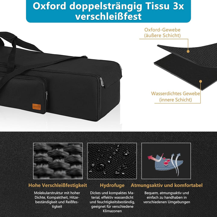 Stativtasche 50in Stativtragetasche, 127x21x21cm strapazierfähige Nylontasche mit Schultergurten und