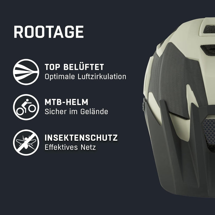 ALPINA ROOTAGE - Extrem Robuster, Carbonfaser-Verstärkter Enduro & Trail Fahrradhelm Mit Kühlenden P