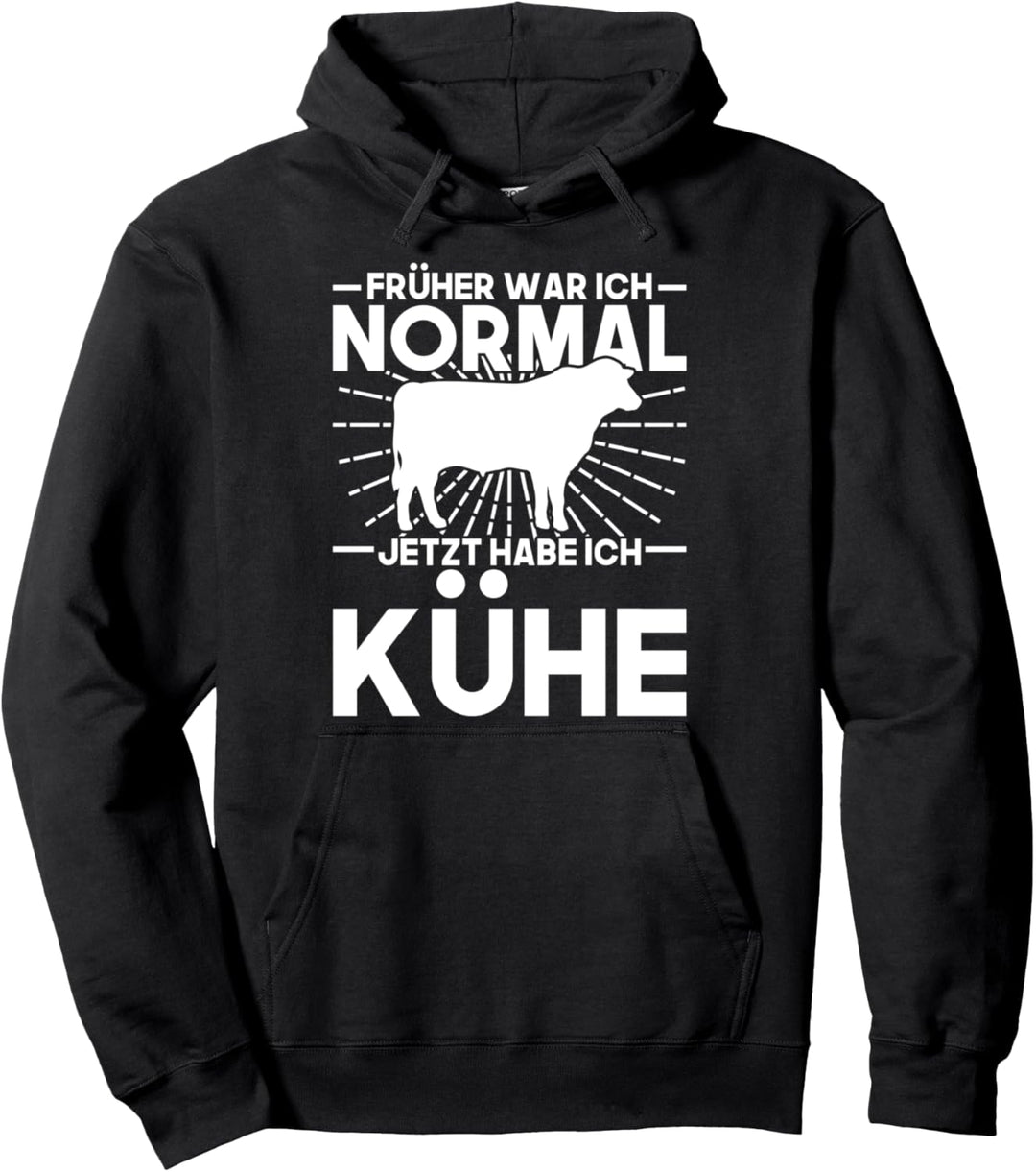 Lustige Geschenkidee für Landwirte Bauernhof Kuh Pullover Hoodie