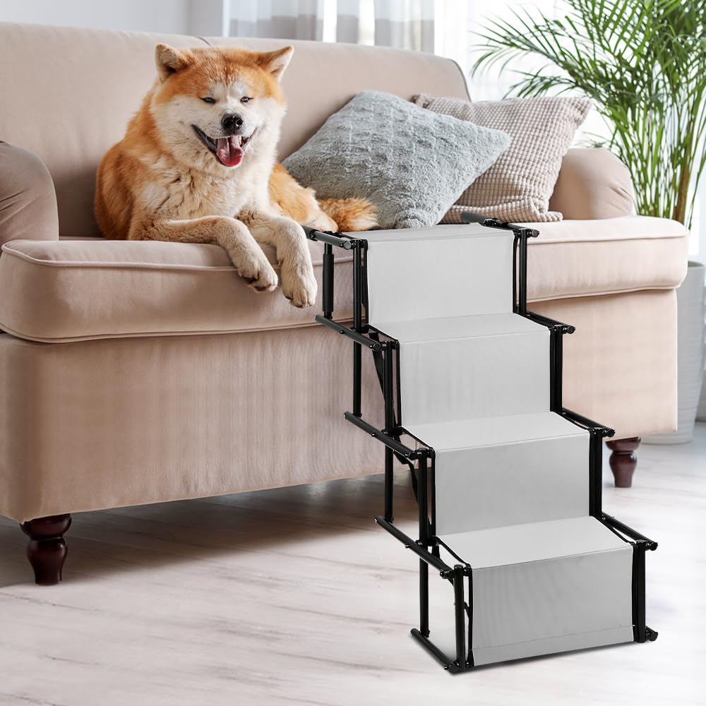 Faltbare Hundetreppe Auto, 4 Stufen, Leichte Kletterleiter für Hunde und Katzen hundetreppe grosse H