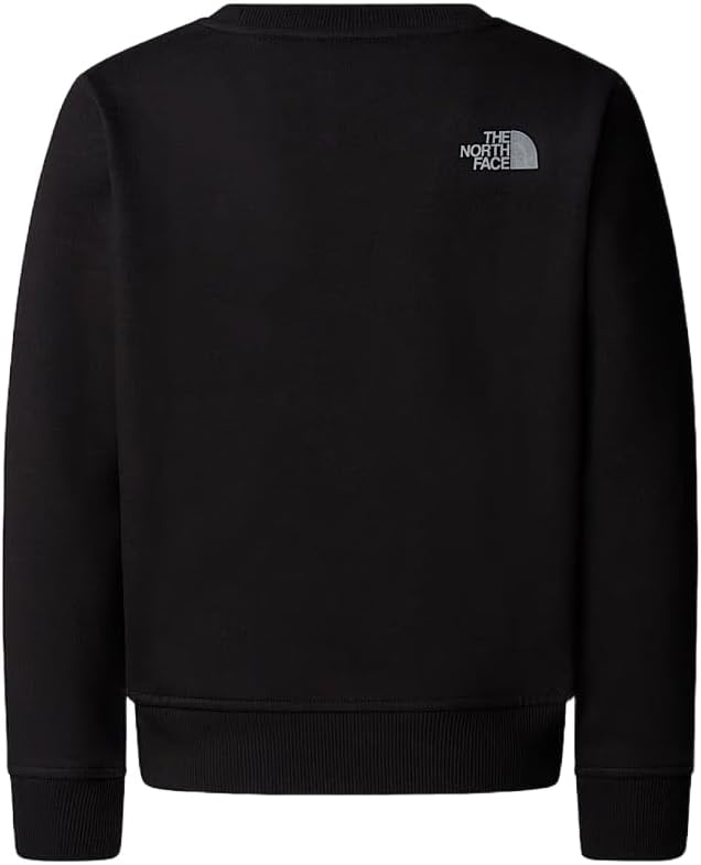 The North Face Mädchen Reflective Logo Relaxed Crew Sweatshirt 10 Jahre Tnf Black, 10 Jahre Tnf Blac