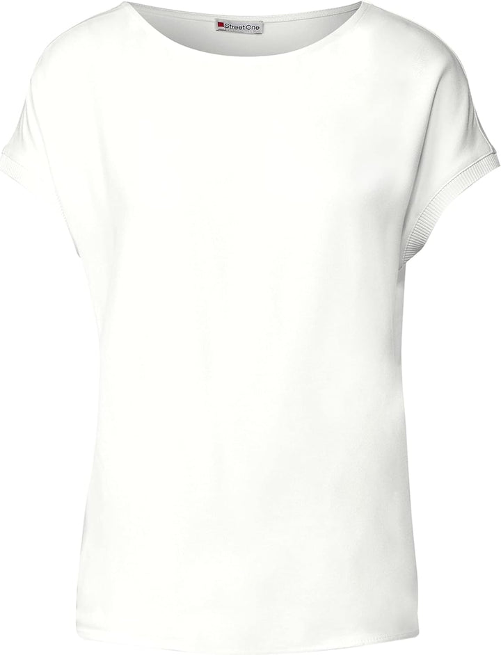 Street One Damen Kurzarmshirt 40 Off White, 40 Off White