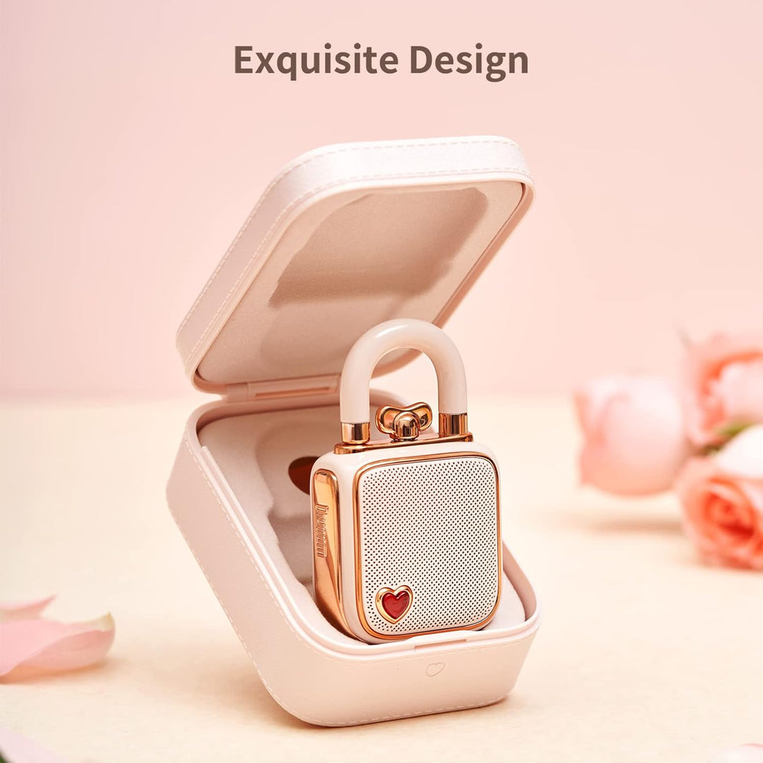 divoom Love-Lock Bluetooth Lautsprecher, Klein Tragbarer Musikbox, Wireless Stereo Pairing Retro Sou