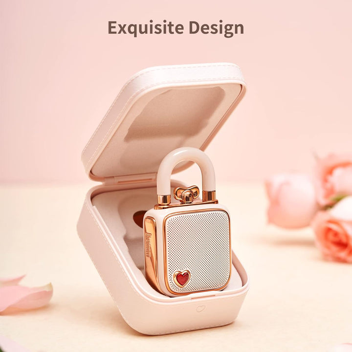 divoom Love-Lock Bluetooth Lautsprecher, Klein Tragbarer Musikbox, Wireless Stereo Pairing Retro Sou