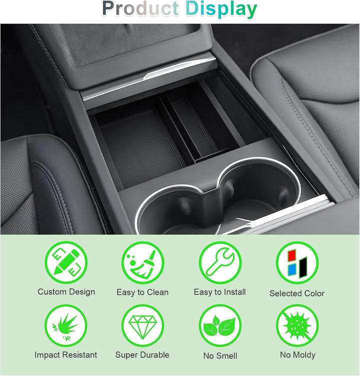 GAFAT [Neu 2024] Tesla Model 3 2024 2025 Mittelkonsole Aufbewahrungsbox, Tesla Model 3 Highland 2024
