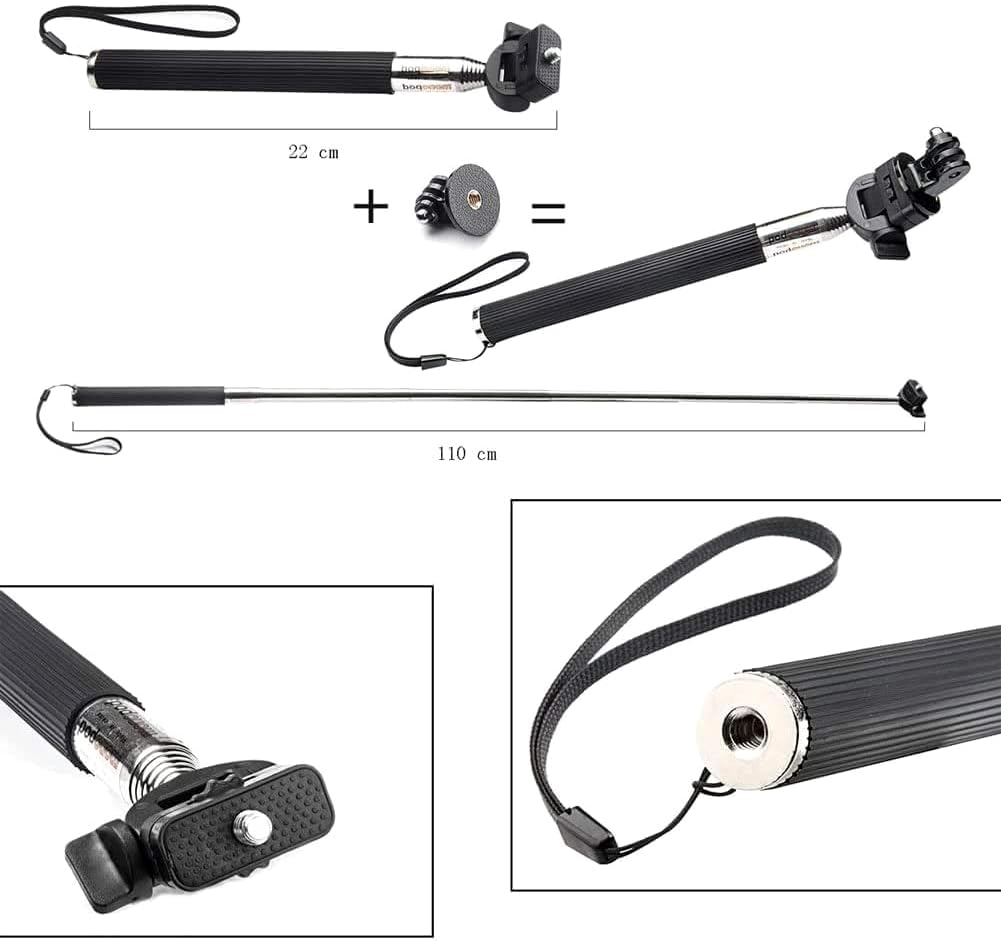 11-in-1-Zubehör-Set für Action-Kamera, kompatibel mit GoPro Hero 9, 8, Max, 7, 6, 5, 4, Black, GoPro