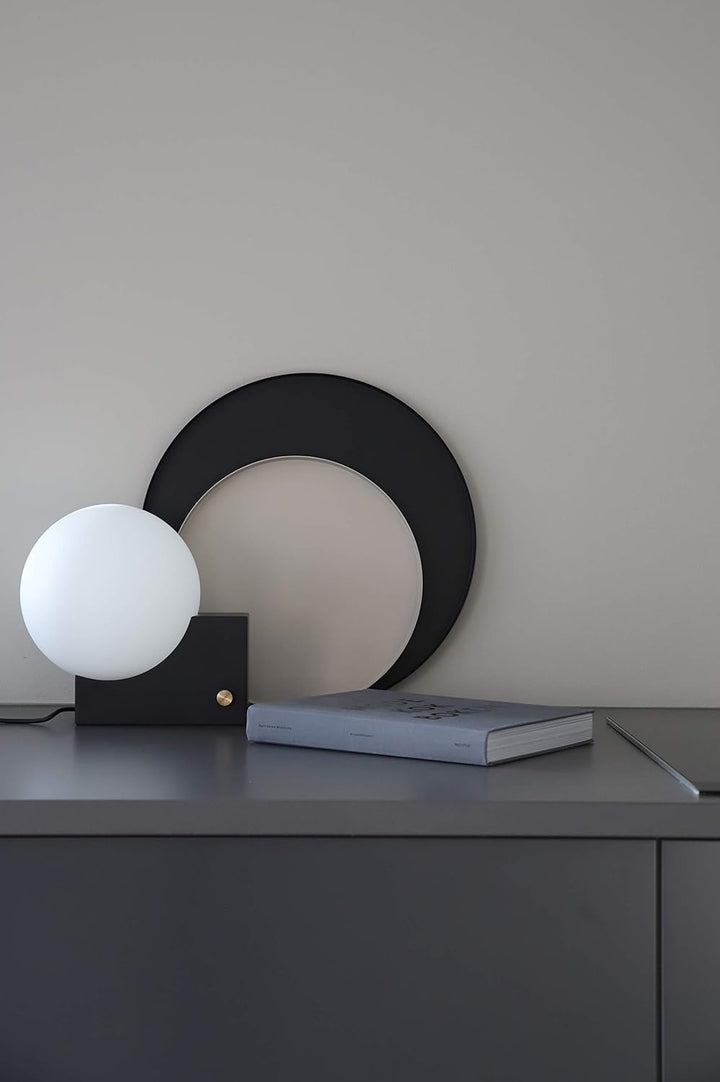 Cooee Design Tablett Circle aus Edelstahl in der Farbe Schwarz, Masse: 40cm x 40cm x 2cm, HI-011-BK