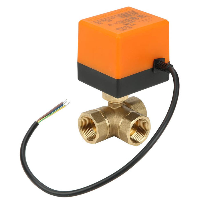 DC 24V DN20 G3/4 304 Motorisches Kugelhahn aus Messing 3 Draht 2 Steuerung 3-Wege-Motorventil aus mo
