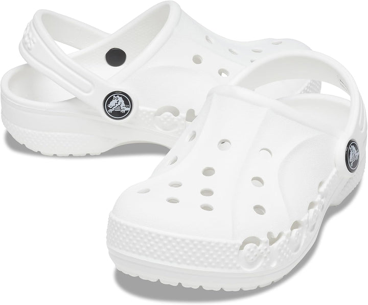 Crocs Baya Clog K Unisex Kinder Clog 27/28 EU Weiss, 27/28 EU Weiss