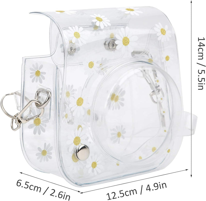 Sofortige Kameratasche, PVC-Kamera-Schutzhülle Daisy Transparente Sling Shell-Tasche mit Schultergur