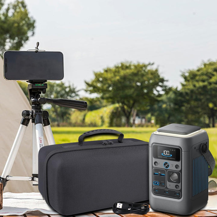 co2CREA Hart Reise Schutz Hülle Etui Tasche für Anker SOLIX C300 DC Powerbank Powerstation 300W Outd