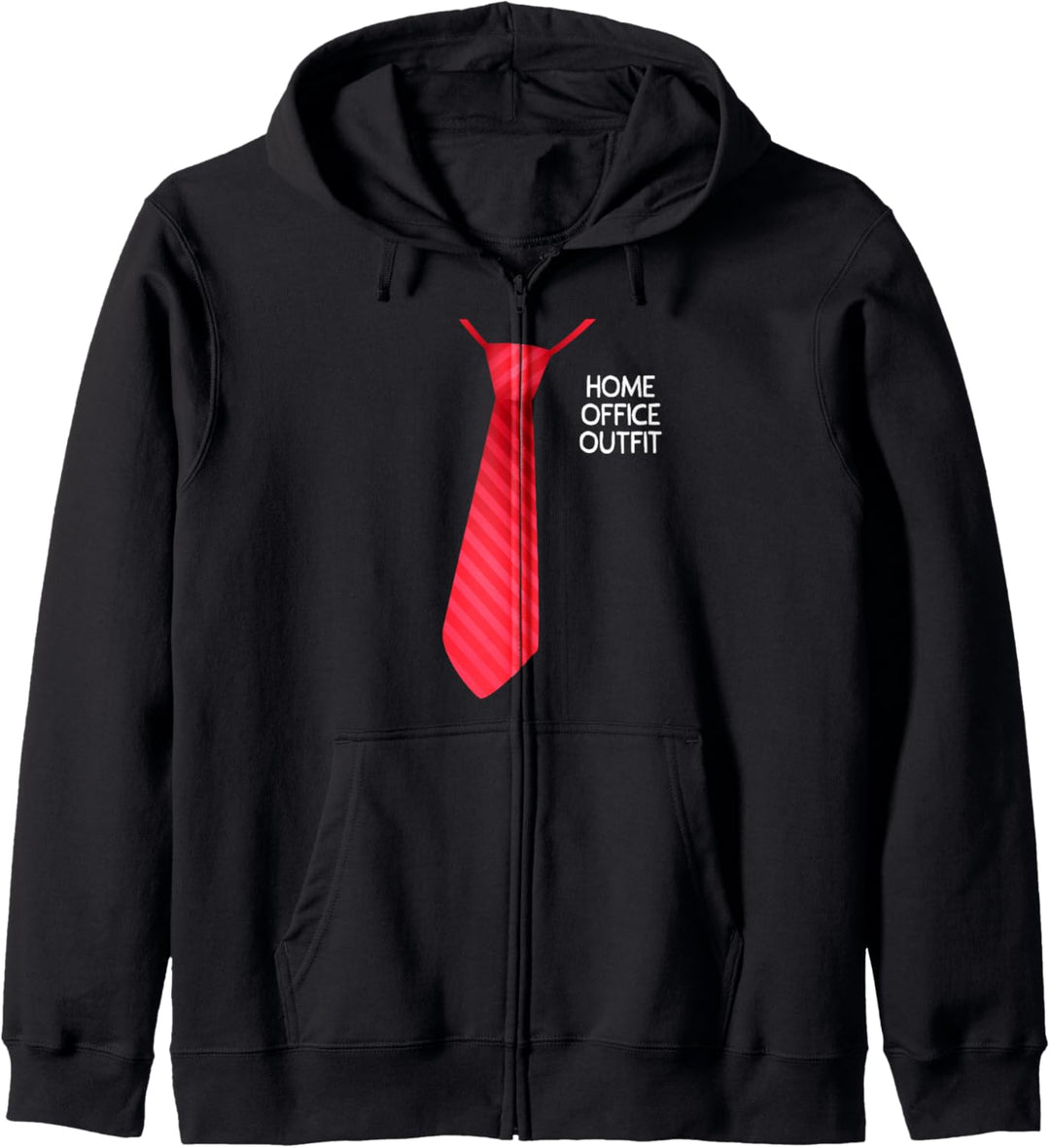 Homeoffice Outfit Mit Krawatte Heimarbeit Zuhause Arbeiten Kapuzenjacke