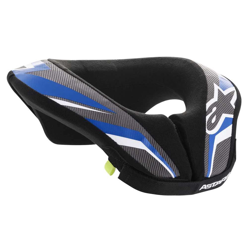 Alpinestars Sequence Jugend Motocross Nackenschutz (Black/Blue,S/M), 6741018-177-S-M