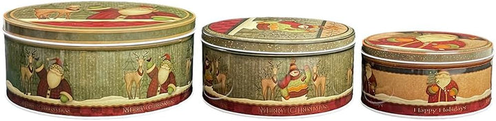 Weihnachtsdosen, Nostalgische Weihnachten Keksdose Metall, Gebäckdose, Plätzchendosen, Blechdosen Mi