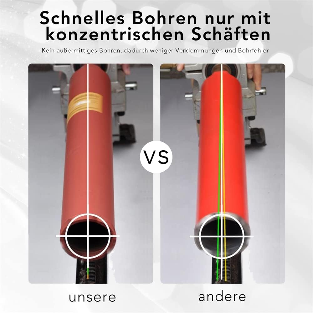 Melko Diamantbohrkrone Kernbohrkrone Kernbohrer- Ø 26 mm Bohrkrone - Nutzlänge 400 mm - Lochbohrer f
