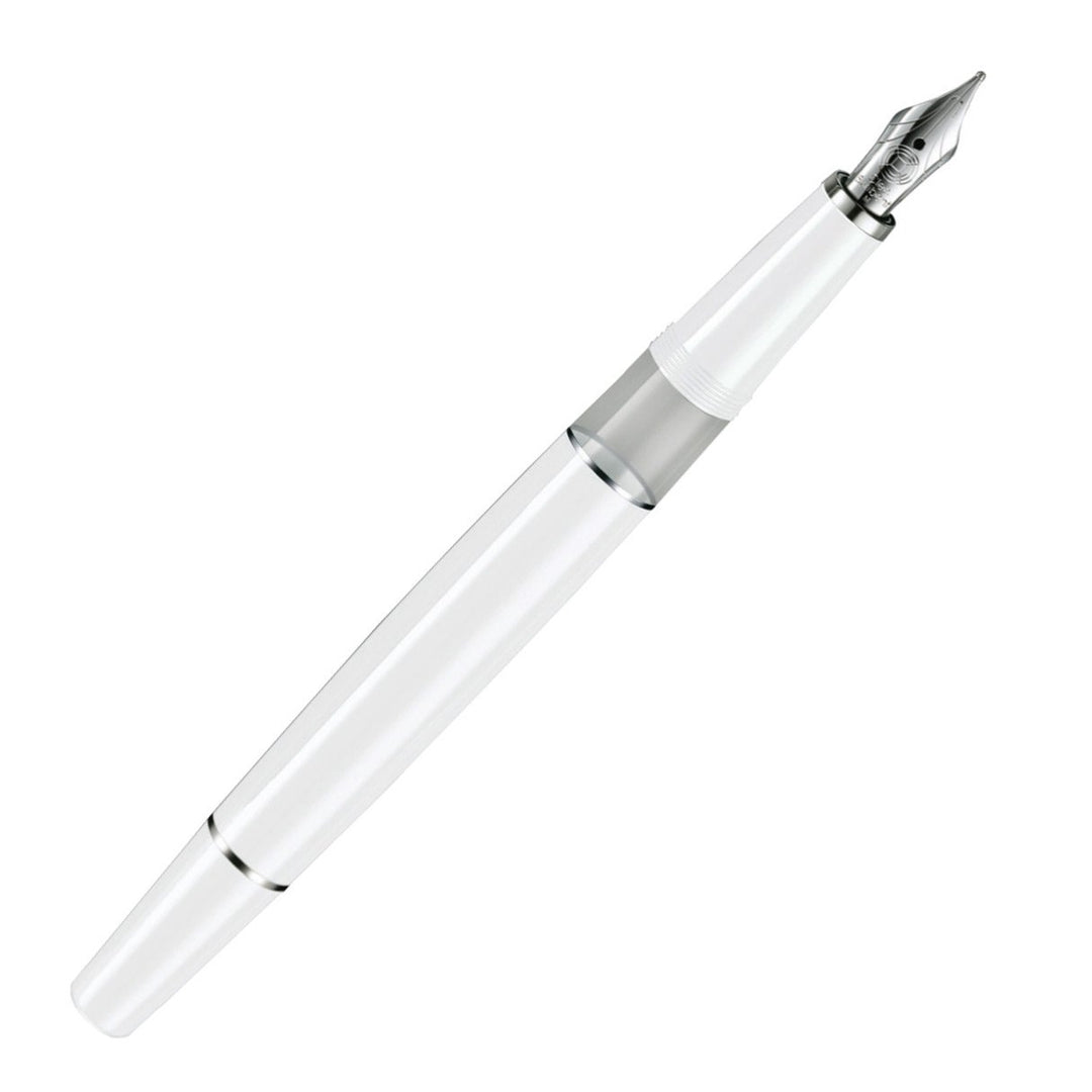 Cleo Skribent Kolbenfüllhalter Classic weiss, Feder:fein (F)