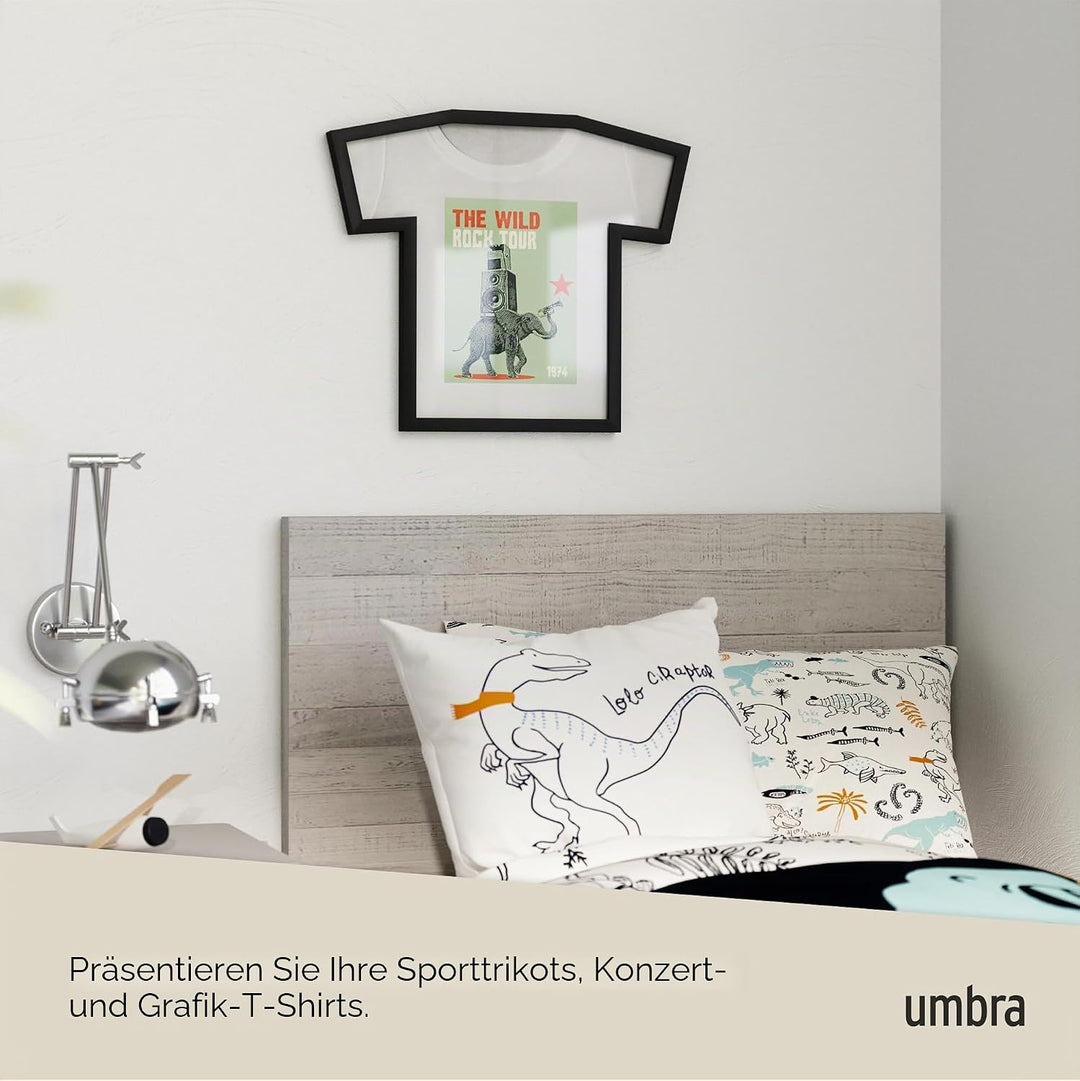 Umbra T-Frame Trikotrahmen – Bilderrahmen für T-Shirts und Trikots für Kinder- und kleine Erwachsene