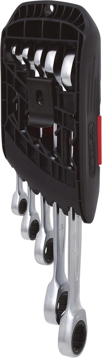 KS Tools 503.4605 GEARplus Ratschenringmaulschlüssel-Satz, umschaltbar, 5-tlg. 8-19mm