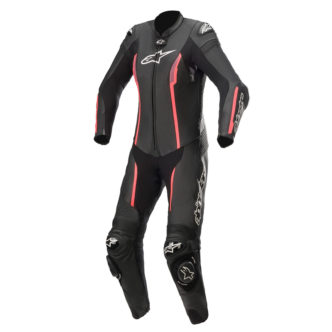 Alpinestars Stella Missile V2 1-Teiler Motorrad Damen Lederkombi, schwarz/pink, 48 48 Schwarz/Diva P