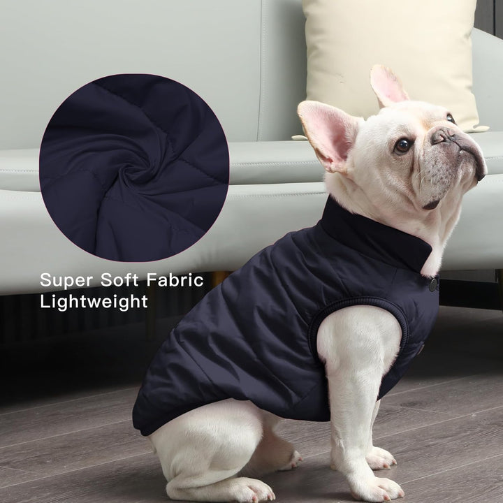 Mit Fleece gefütterte Hundejacke mit 2 Schichten von JoyDaog, sehr warm für den Winter und kaltes We