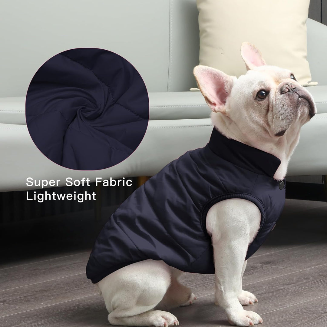 Mit Fleece gefütterte Hundejacke mit 2 Schichten von JoyDaog, sehr warm für den Winter und kaltes We