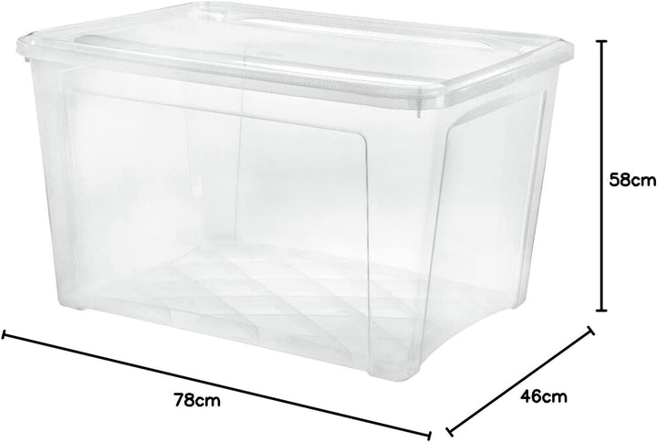 aro Combi Box, 145 l, 78 x 58 x 46 cm, transparent