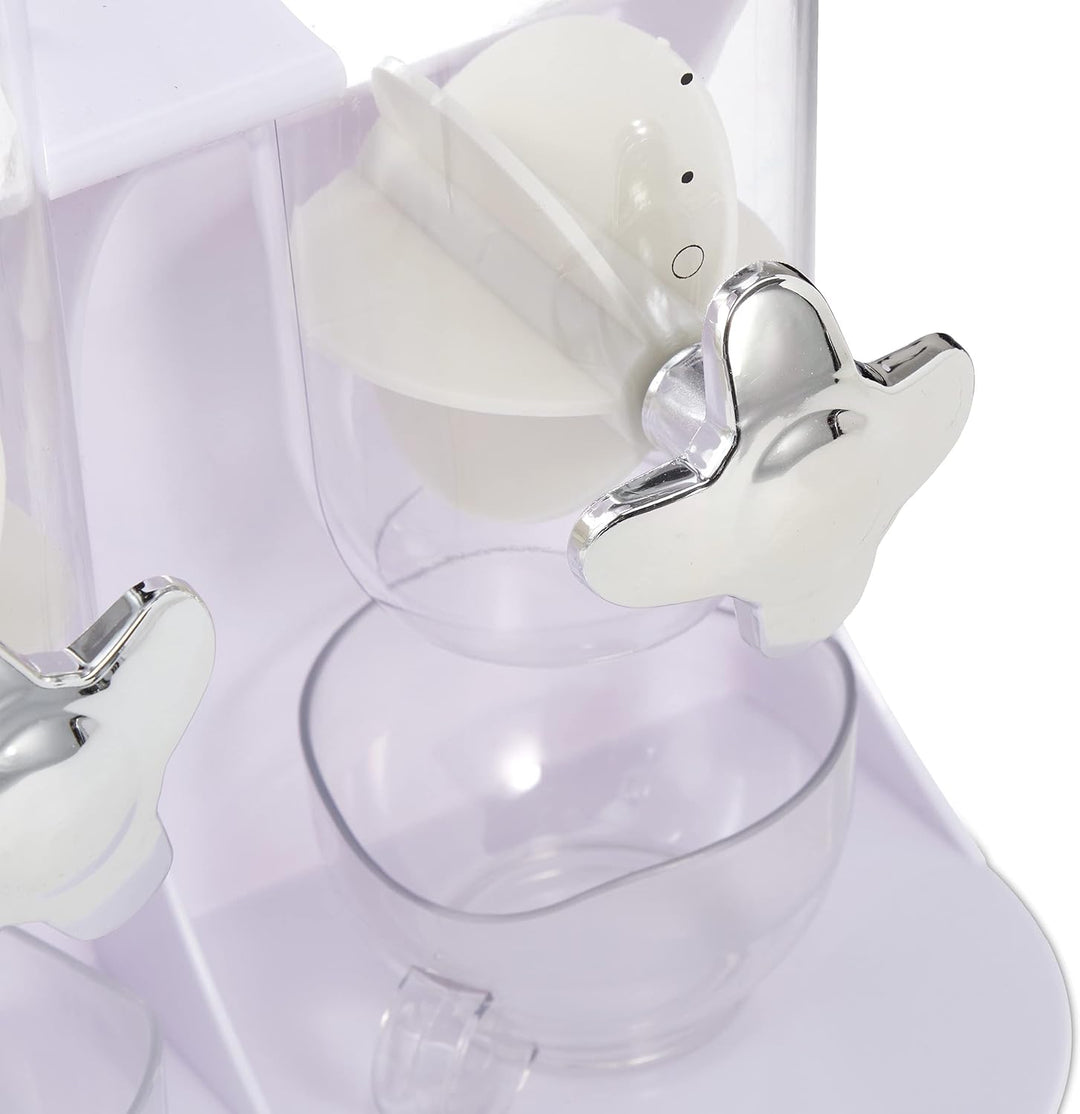 Relaxdays Müslispender doppelt, Cerealienspender für Müsli, Cornflakes, Süssigkeiten, Snackspender K