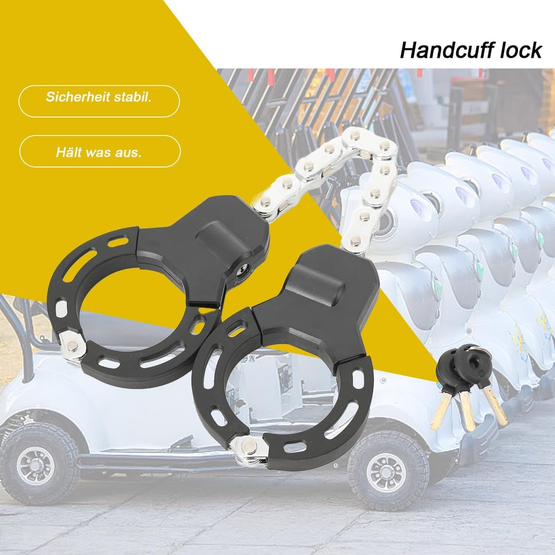 E Scooter Schloss mit Wasserdichter Tasche, Handschellenschloss