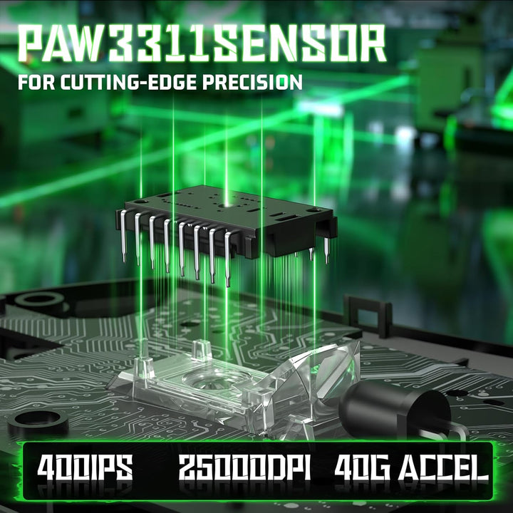 ATTACK SHARK V3 Kabellose Gaming-Maus mit Tape, 65g Ultraleicht, Optischer Sensor PAW3311 mit 25K DP
