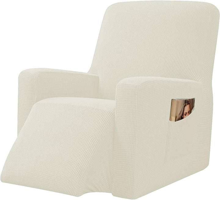 EBETA E Jacquard Sesselbezug, Sesselschoner, Stretchhusse für Relaxsessel Komplett, Elastisch Bezug