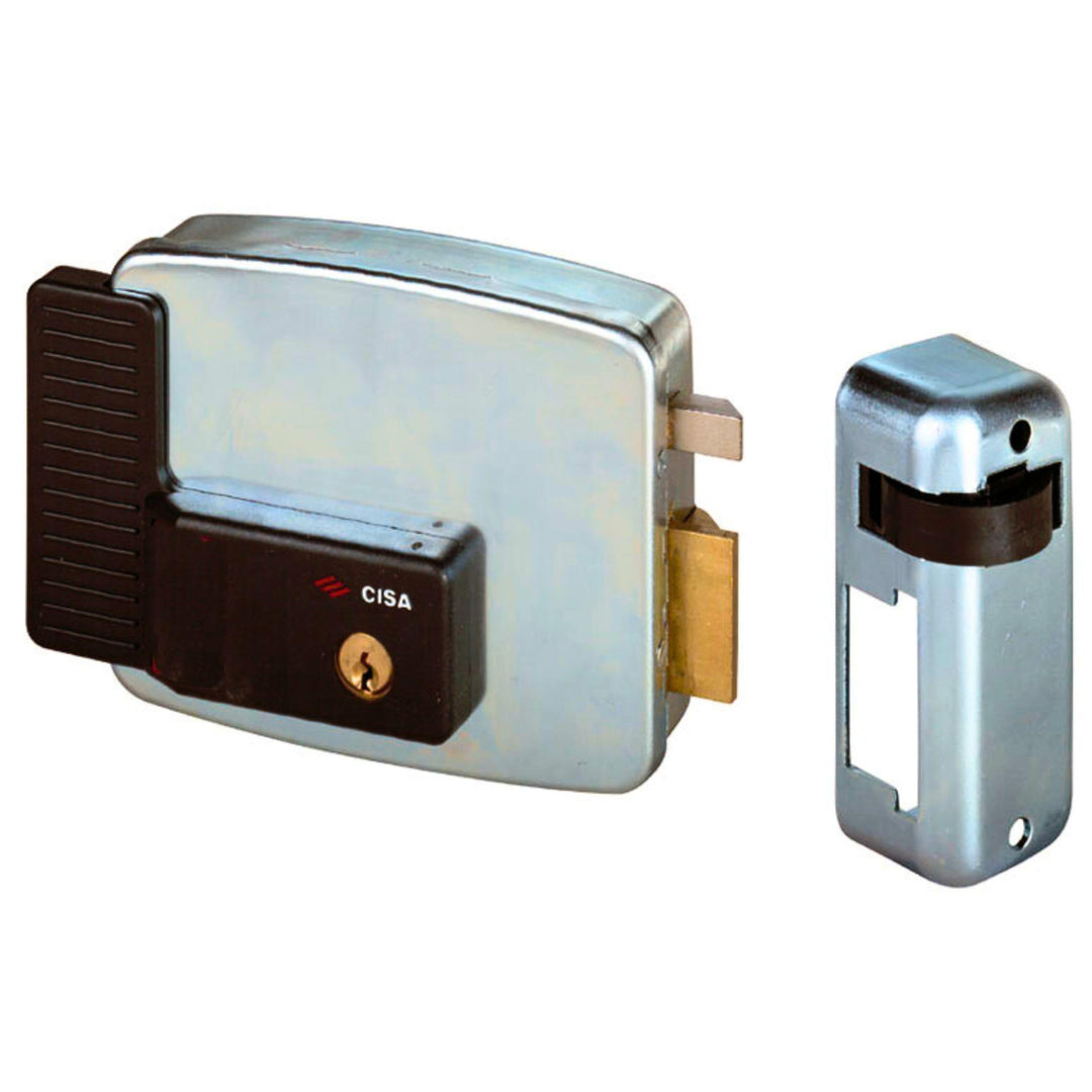 Cisa 11721601 Elektro-Felgenschloss, 12 V, verzinkt, Entry 60, rechts Entrata 60 Rechtshänder ohne T