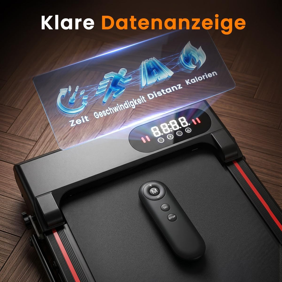 Dskeuzeew Walking Pad Klappbar mit Neigung - 4 in 1 Laufband mit 7% Steigung für Zuhause Laufpad Geh