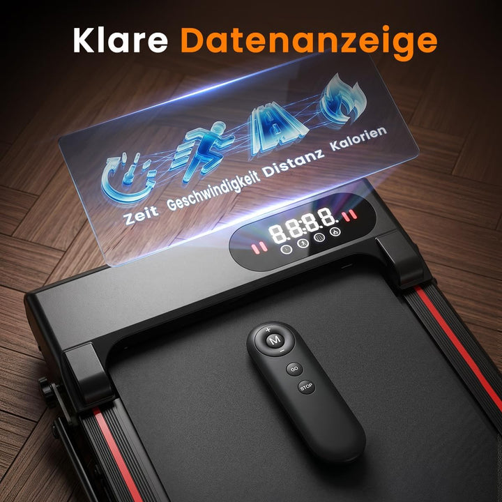 Dskeuzeew Walking Pad Klappbar mit Neigung - 4 in 1 Laufband mit 7% Steigung für Zuhause Laufpad Geh