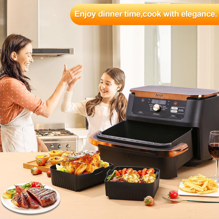 Airfryer Zubehör Für Heissluftfritteuse Ninja Af500EU Af500EUCP 10,4L, Silikonform Für Heissluftfrit