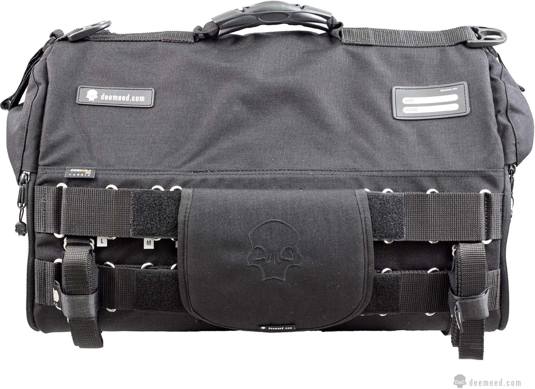DEEMEED PETBAG Motorradtasche für Hunde und Katzen (5-8 kg), wasserdicht, tragbar, dreifach belüftet