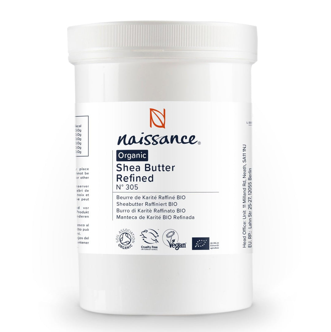 Naissance Sheabutter, raffiniert 1kg (1000g) BIO zertifiziert 100% rein 1 kg (1er Pack), 1 kg (1er P