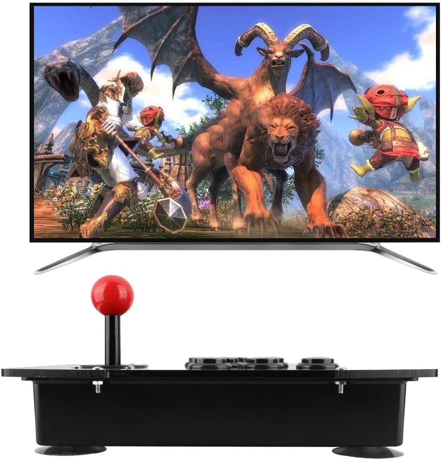 Arcade Fight Stick Joystick,USB Arcade Controller Joystick Konsole,Fighting Stick mit 8 Tasten, Arca