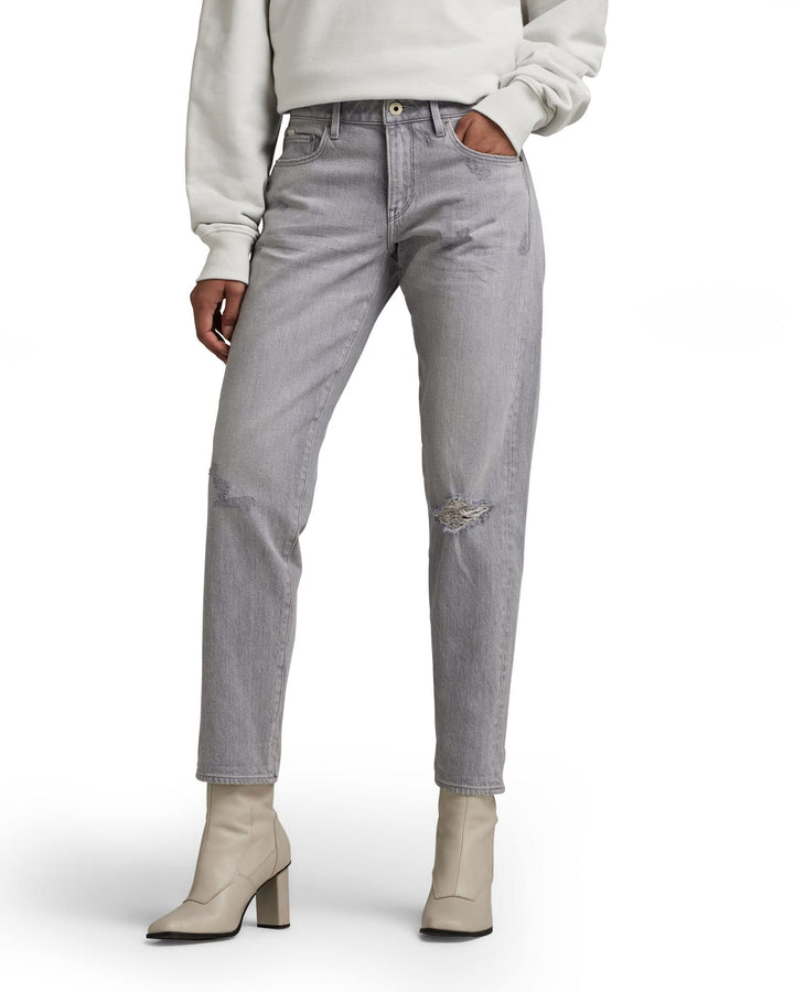 G-STAR Damen Kate Boyfriend Jeans 23W / 30L Grau (Sun Faded Ripped Skyrocket), 23W / 30L Grau (Sun F