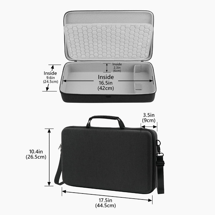 Geekria Hartschalen-Reisekoffer kompatibel mit Arturia MicroBrute UFO/MicroFreak, Tasche für Audio-S