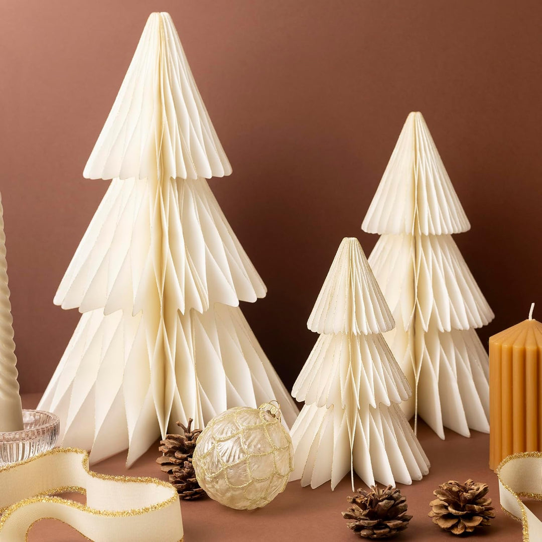 HAPPY DAYS Weihnachtsbaum & Weihnachtsdeko Weiss - Deko für Zuhause, oder Büro - tischdeko Weihnacht