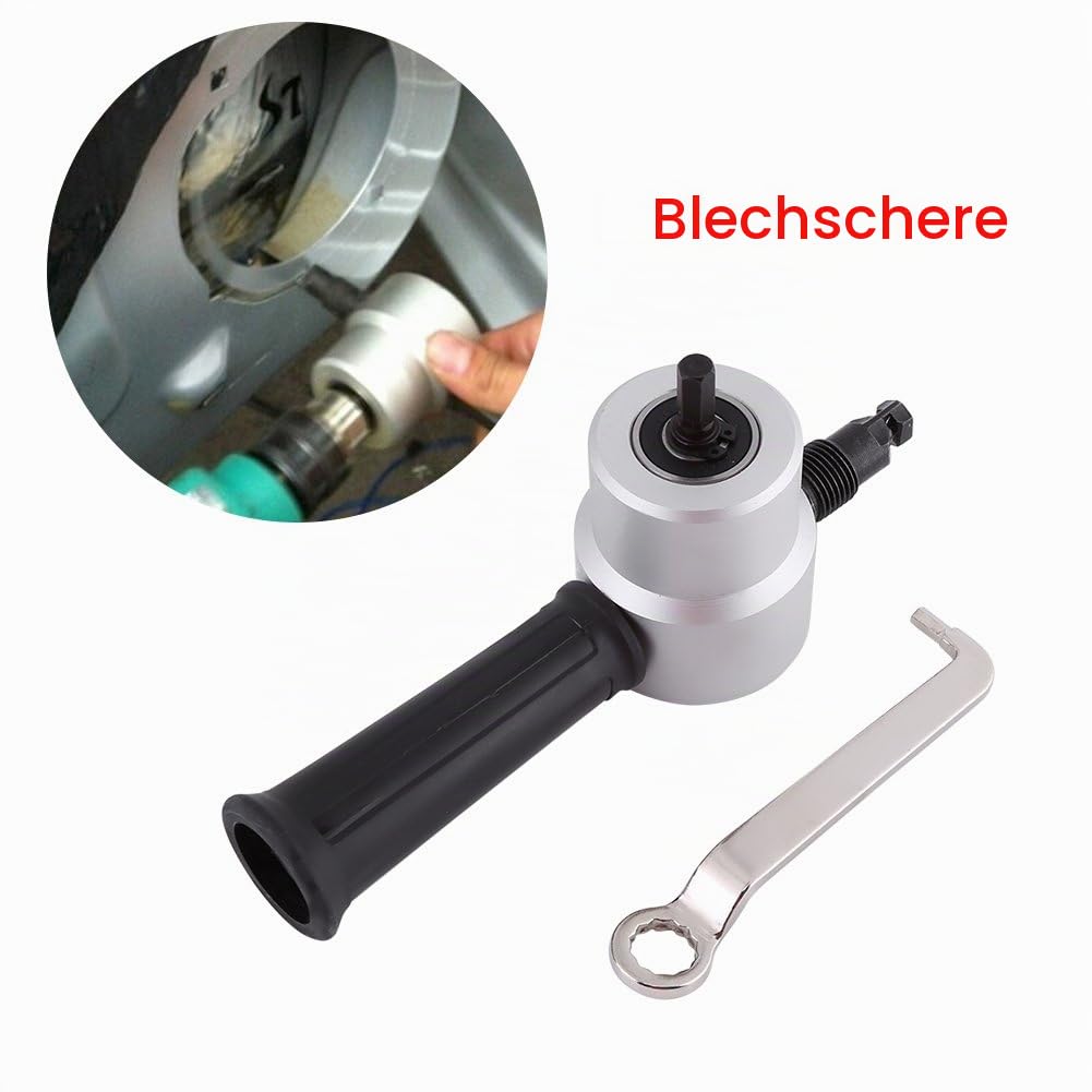 Doppelkopf-Blechschneider, Metallschneider Metallknabber-Werkzeug Blechknabber Elektrische Bohrmasch