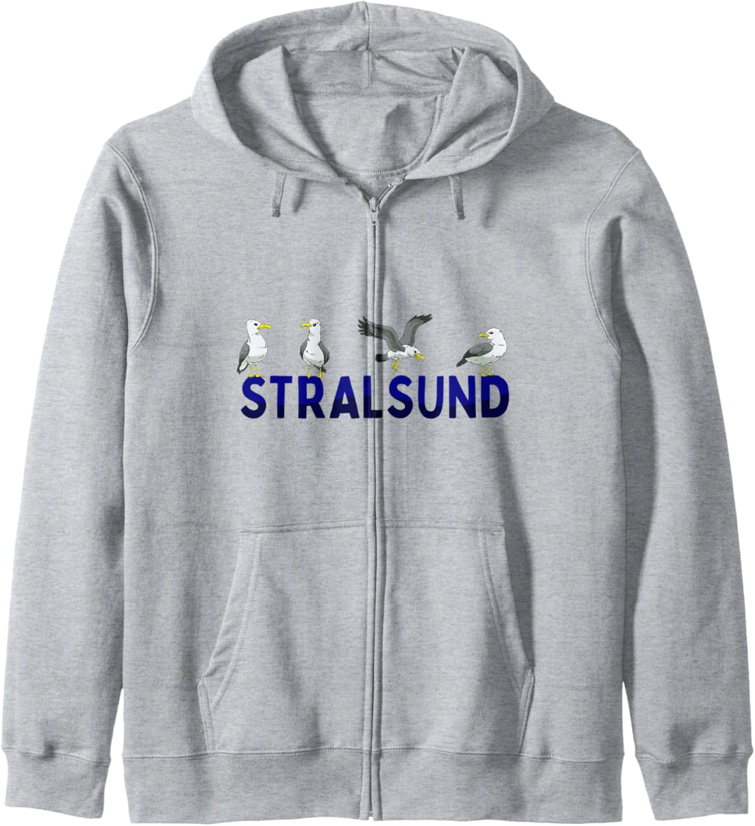 Stralsund Möwen Ostsee Moin Norddeutsch Kapuzenjacke