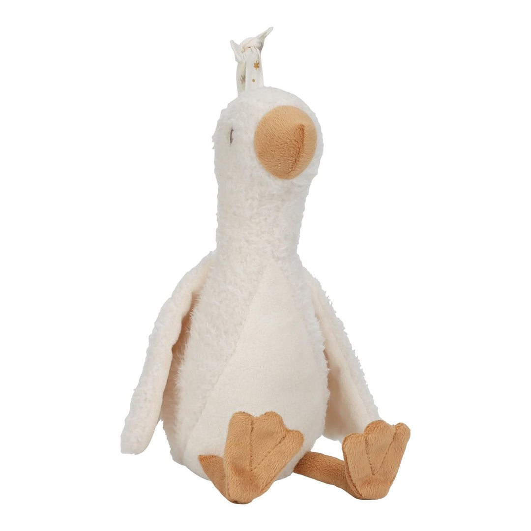 Little Dutch 8440 Kuscheltier mit Licht und Geräuschen Kleine Gans - Newborn Naturals weiss